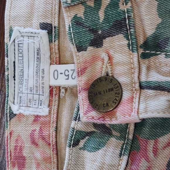 Current/Elliott "The Stiletto" Floral Print Jeans - Picture 6 of 6